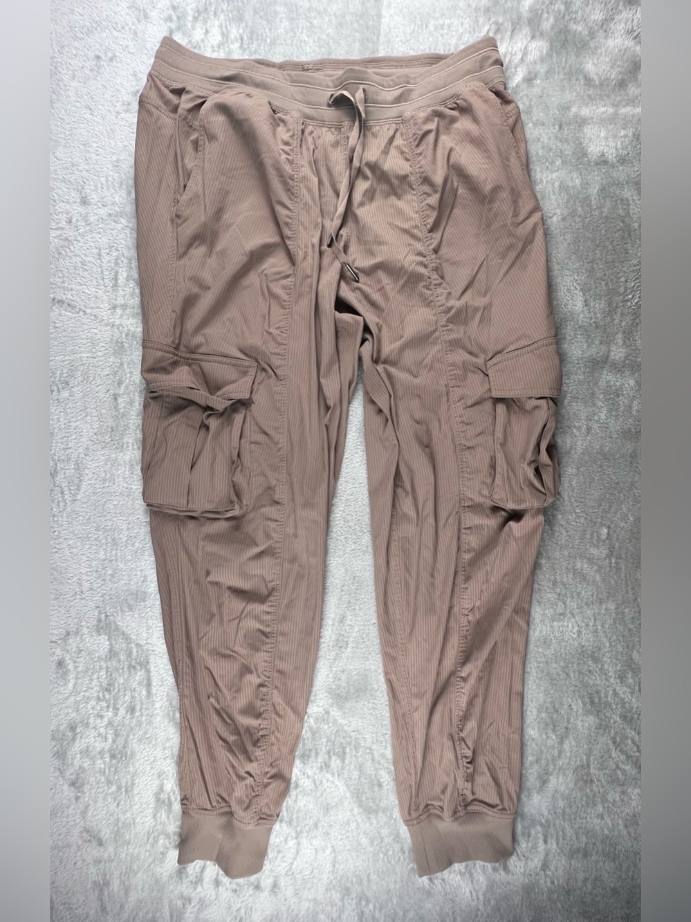 Lululemon Dance Studio Relaxed Fit Mid Rise Cargo Jogger Taupetastic Womens L